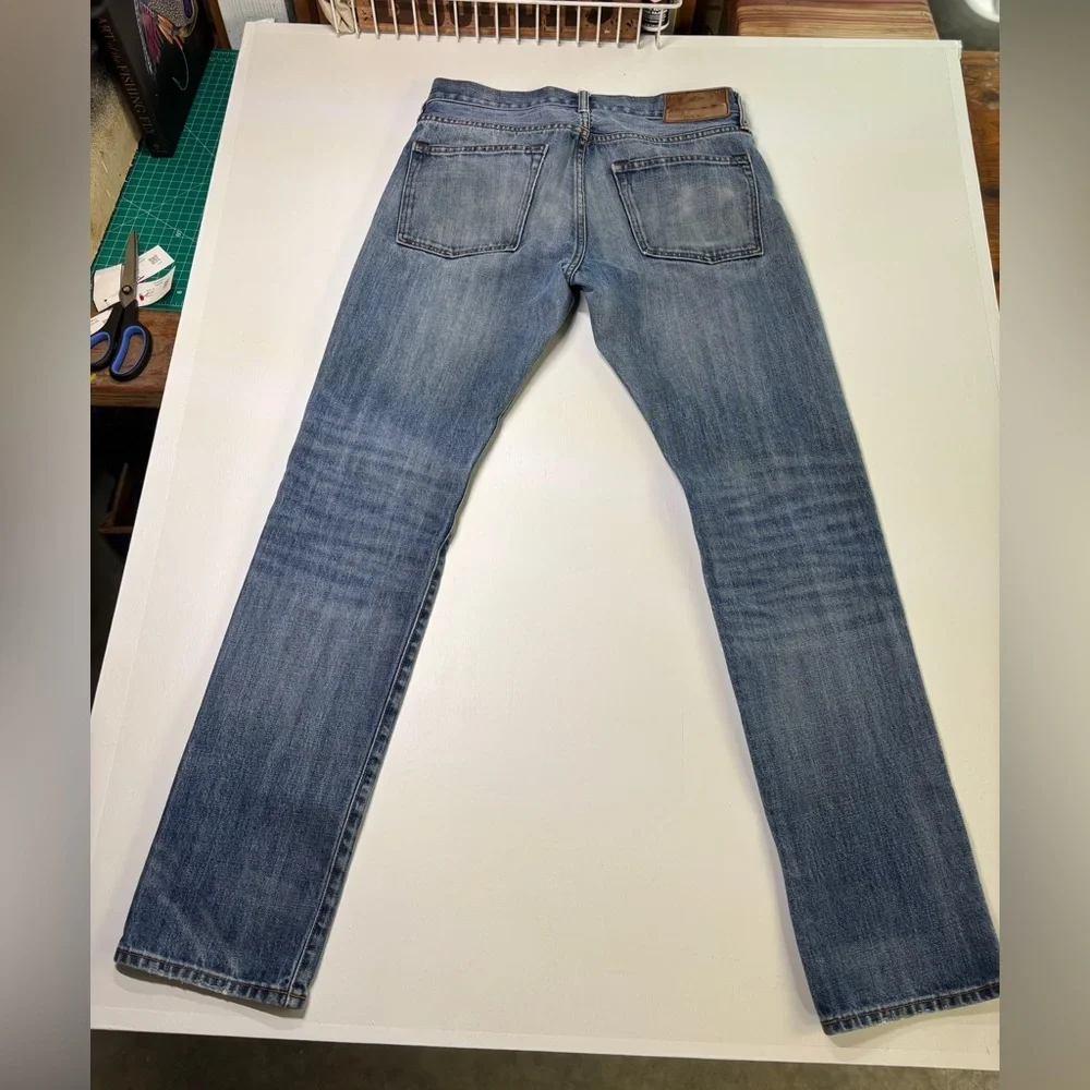 J.Crew 484 Slim Fit Jeans Mens 30x32 Kaihara Japanese Denim Blue Medium Wash